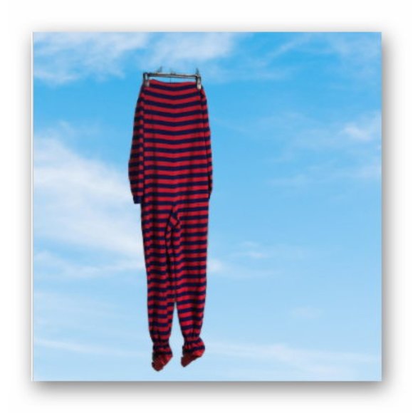Nick & Nora Onesie footed Pajama SOCKMONKEY one piece slip on front zipper - Picture 3 of 11